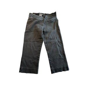 Guess Capri Jeans Womens Size 1 Black Inseam 15 1/2" Waist 26"‎ Side Zipper EUC